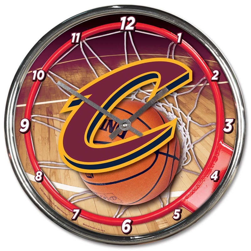 Wincraft Cleveland Cavaliers Chrome Round Wall Clock