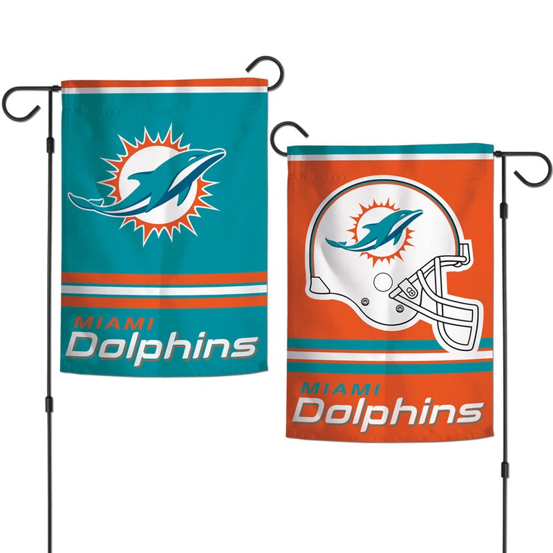 Wincraft Miami Dolphins 2 Sided Garden Style Flag 12×18