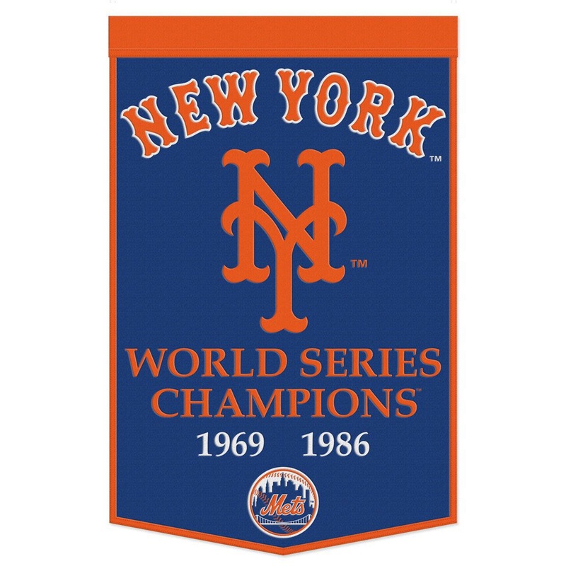 Wincraft New York Mets Dynasty Champ Design Wool Banner 24×38 – Special Order