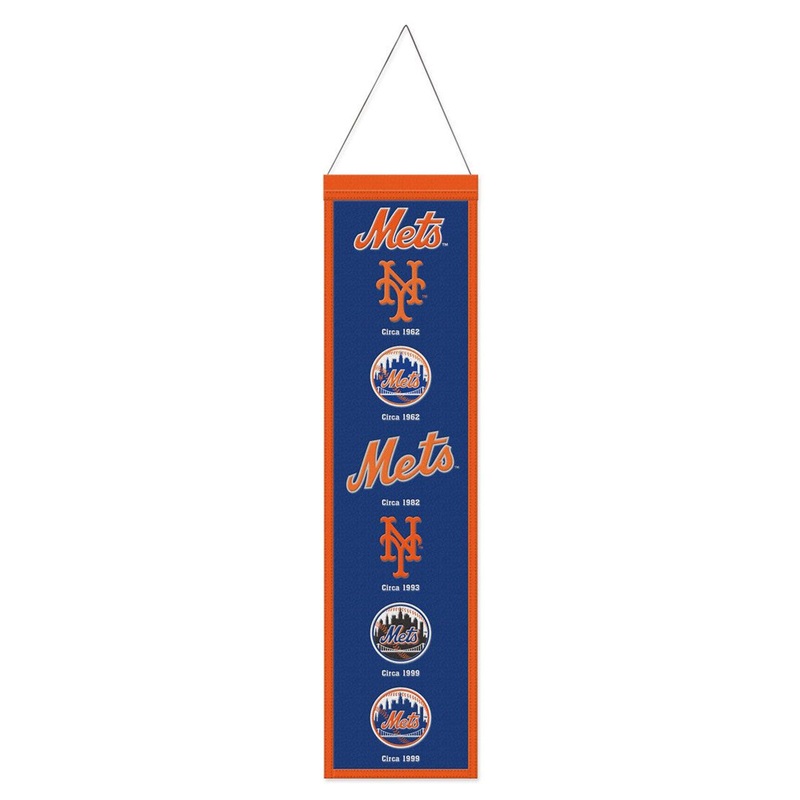 Wincraft New York Mets Heritage Evolution Design Wool Banner 8×32