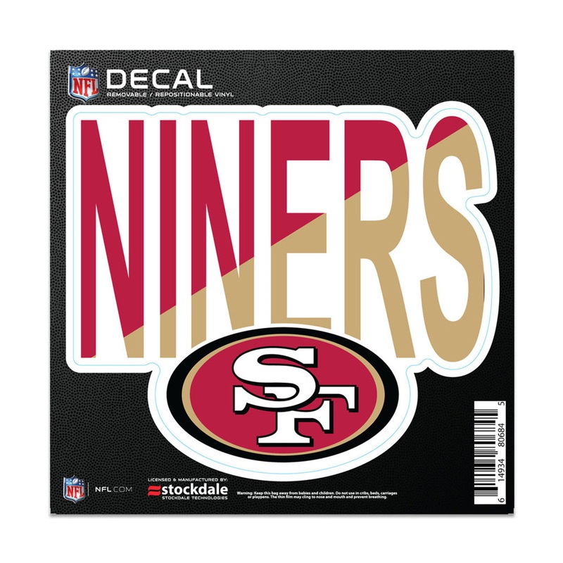 Wincraft San Francisco 49ers Slogan All Surface Decal 6×6