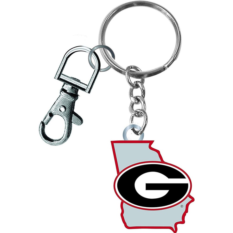 Aminco Georgia Bulldogs State Design Keychain