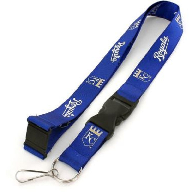 Aminco Kansas City Royals Blue Crown Logo Lanyard