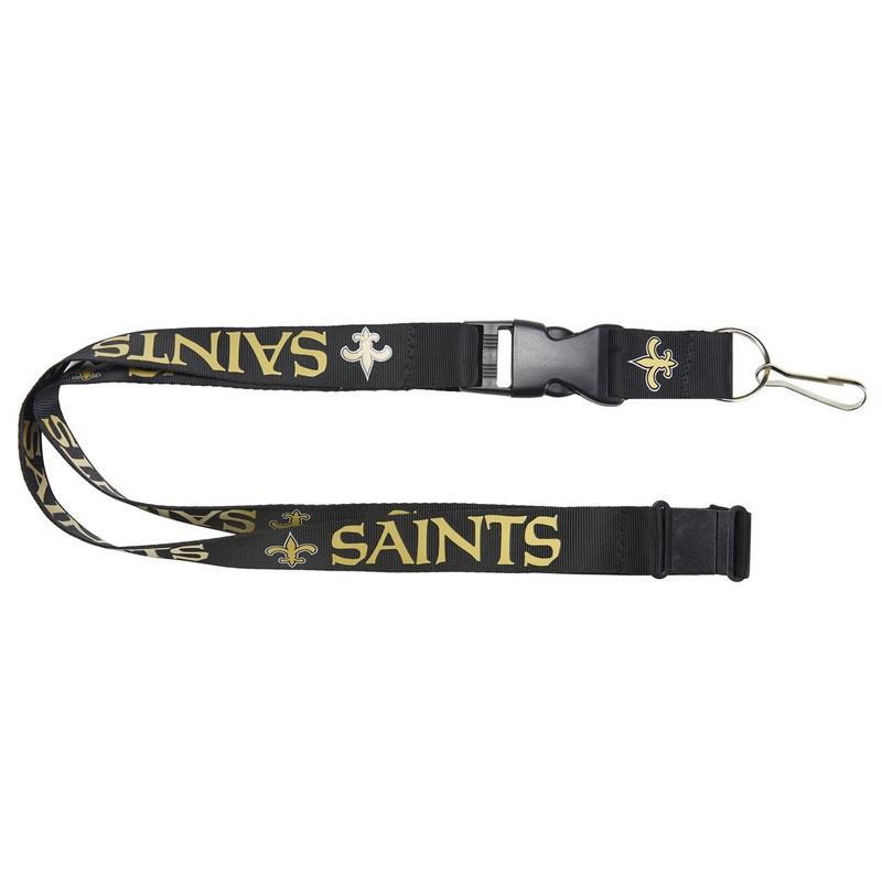 Aminco New Orleans Saints Black Lanyard