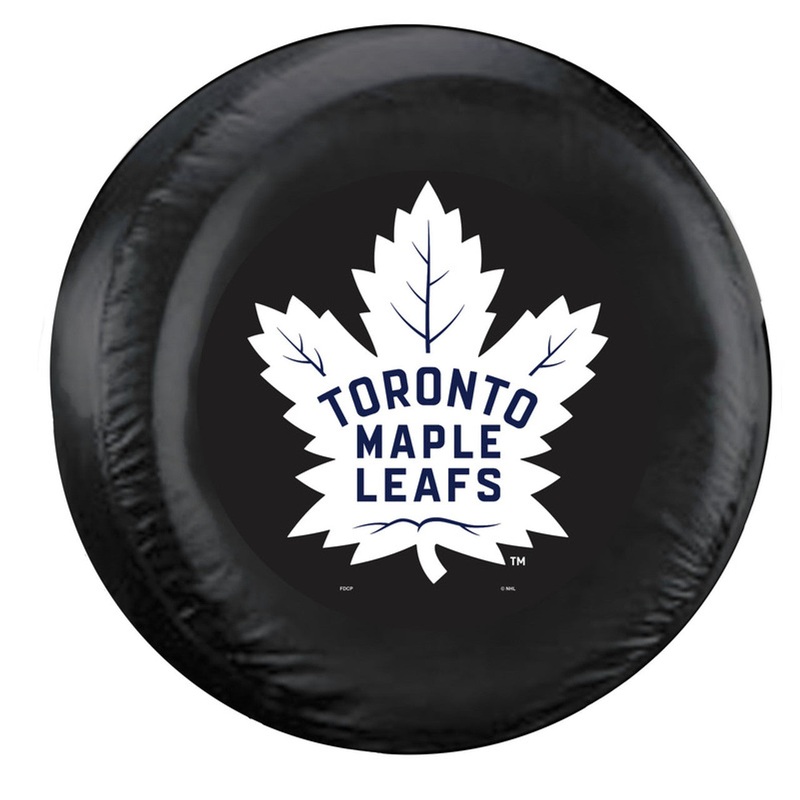 Fremont Die Toronto Maple Leafs Black Large Size Tire Cover