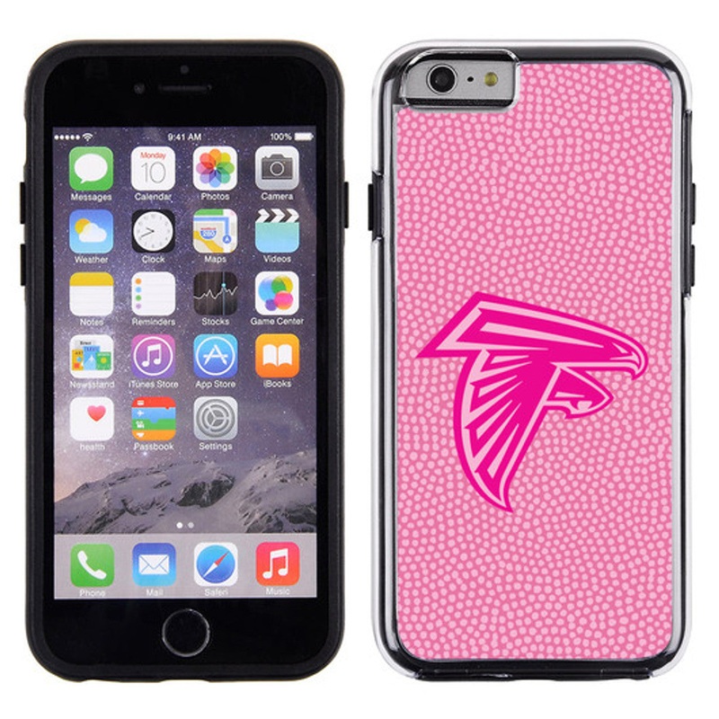Gamewear Atlanta Falcons Pink Football Pebble Grain Feel iPhone 6 Phone Case