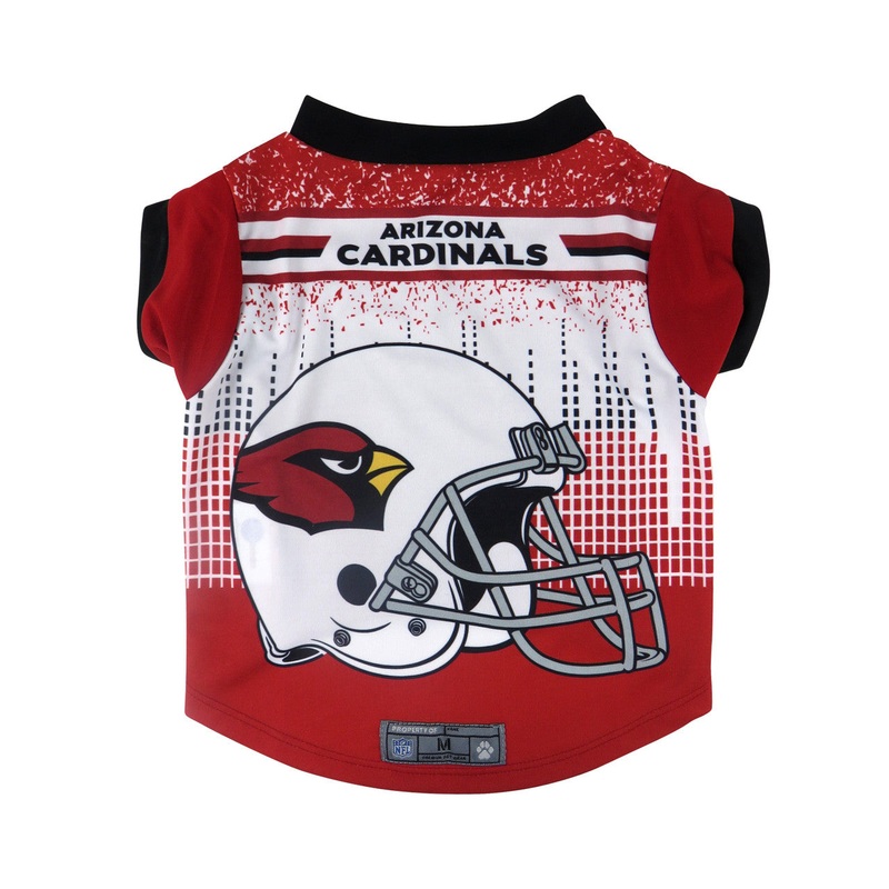 Little Earth Arizona Cardinals Pet Performance Tee Shirt Size Small