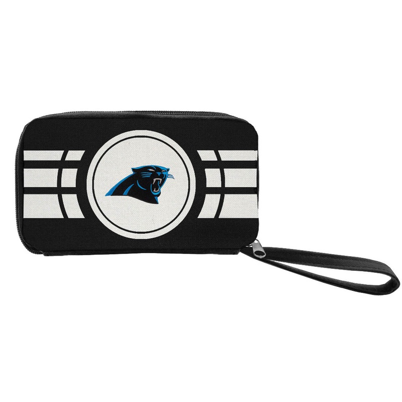 Little Earth Carolina Panthers Ripple Zip Wallet