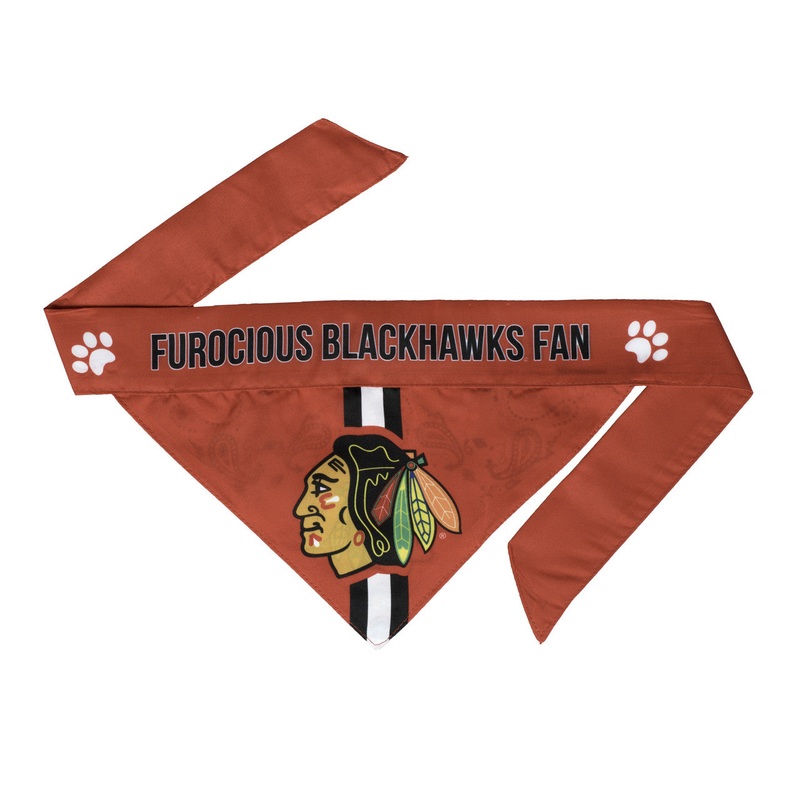 Little Earth Chicago Blackhawks Pet Bandanna Size Medium – Special Order