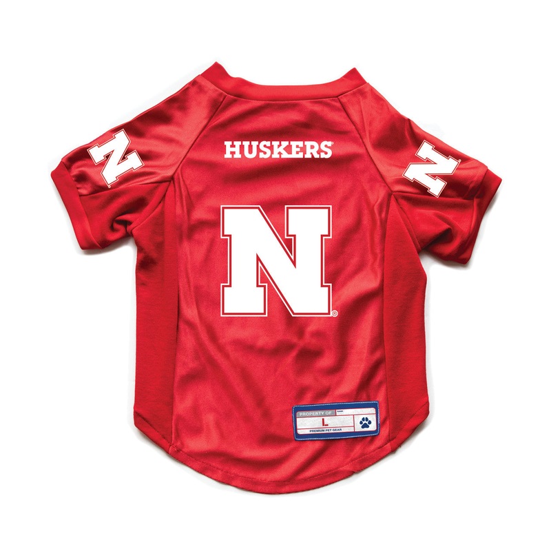 Little Earth Nebraska Cornhuskers Stretch Pet Jersey Size XL