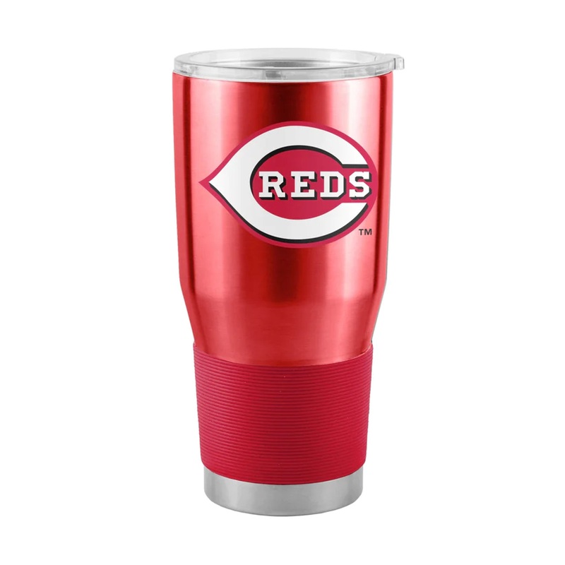 Logo Brands Cincinnati Reds 30oz Stainless Steel Travel Tumbler