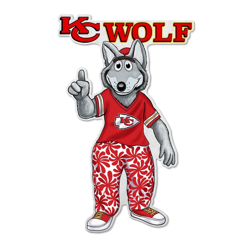 Rico Industries Kansas City Chiefs Pennant Shape Cut Mascot Design