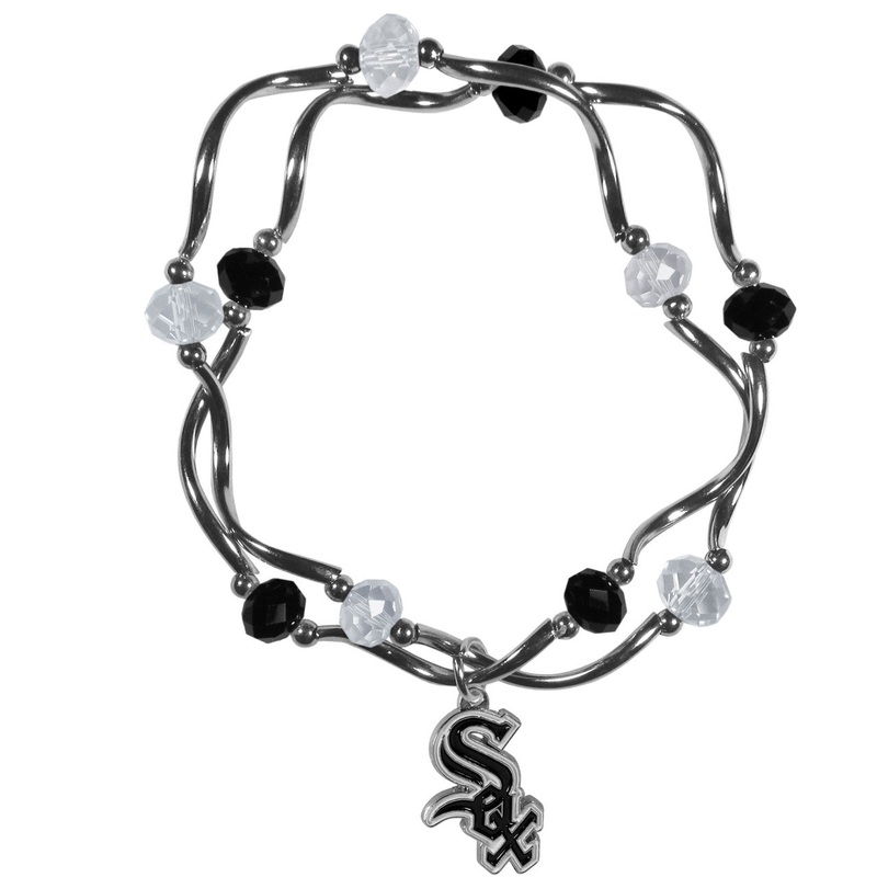 Siskiyou Chicago White Sox Colored Bead Bracelet
