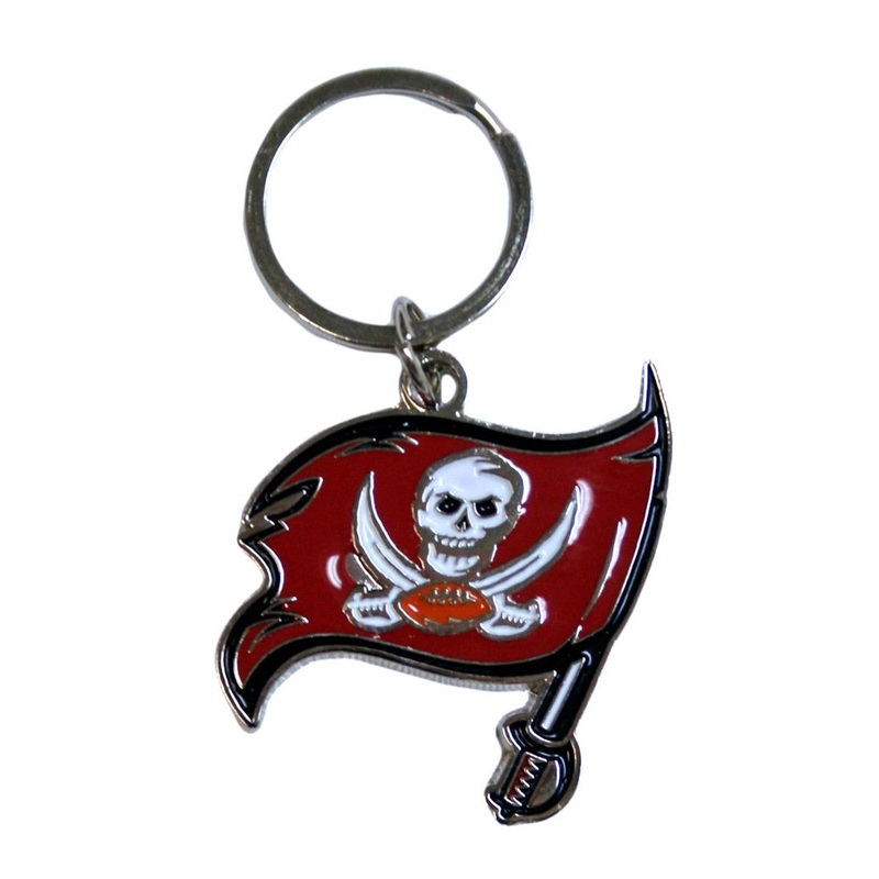 Siskiyou Tampa Bay Buccaneers Logo Chrome Cut Keychain