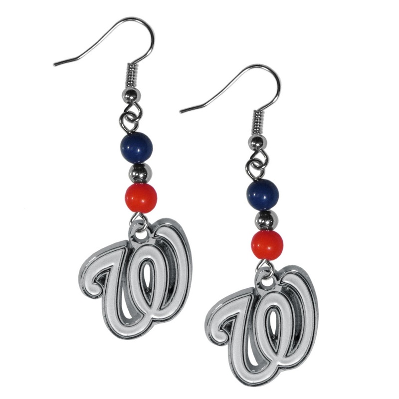 Siskiyou Washington Nationals Dangle Style Earrings