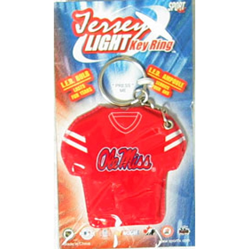 Sportfx International Mississippi Rebels Jersey Keylight Keychain
