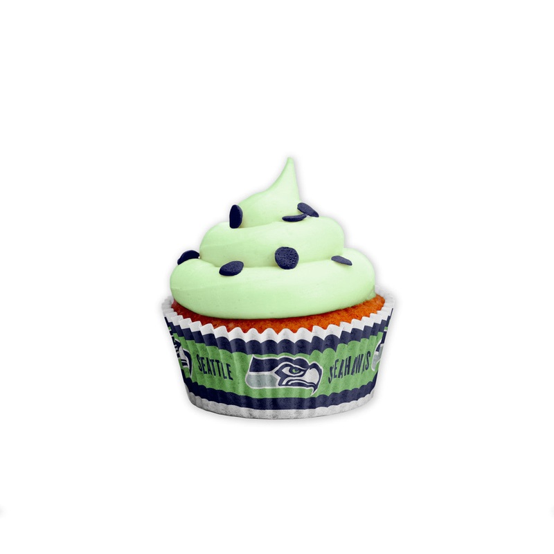 The Sports Vault Seattle Seahawks 50 Pack Large Baking Cups