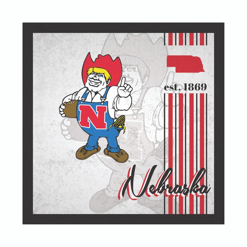 Fan Creations Nebraska Cornhuskers Album Design Wood Sign 10×10