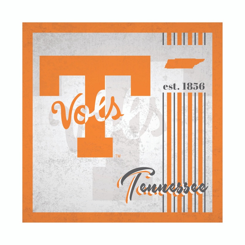 Fan Creations Tennessee Volunteers Album Design Wood Sign 10×10