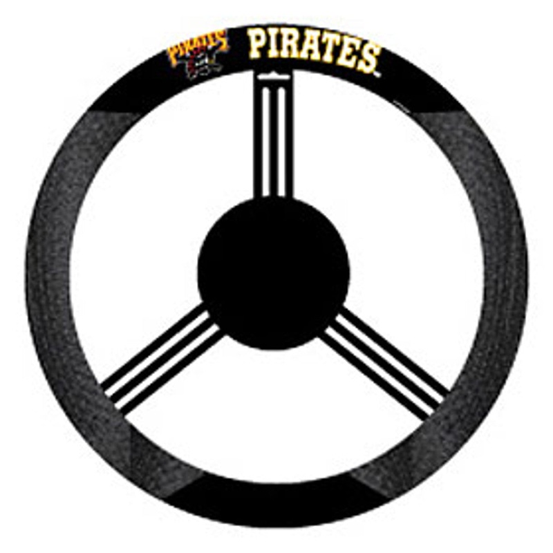 Fremont Die Pittsburgh Pirates Mesh Style Steering Wheel Cover