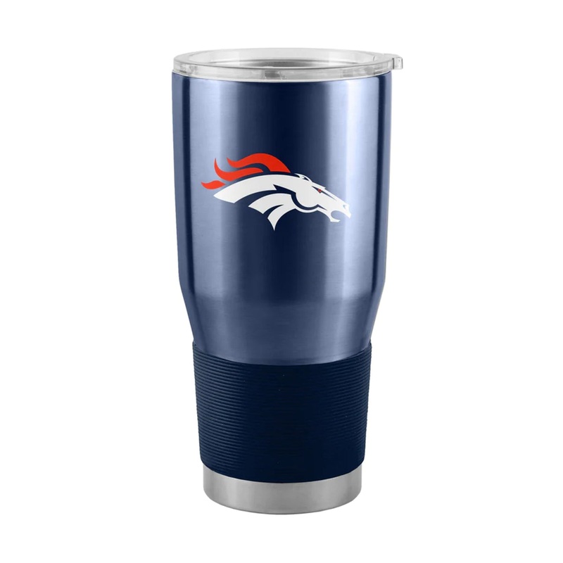 Logo Brands Denver Broncos 30oz Stainless Steel Travel Tumbler