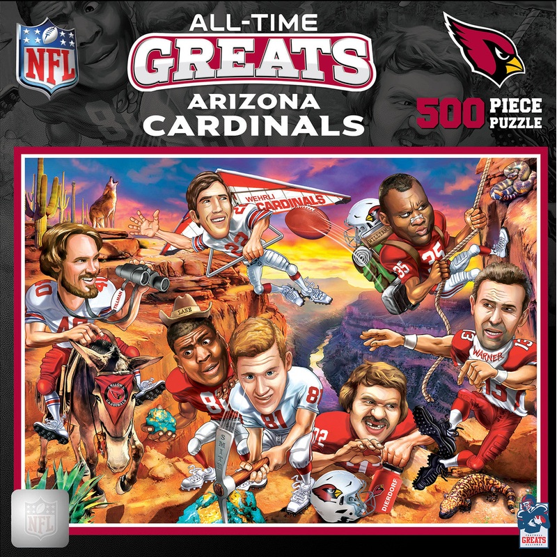 Masterpieces Puzzle Company Arizona Cardinals All-Time Greats 500 Piece Puzzle