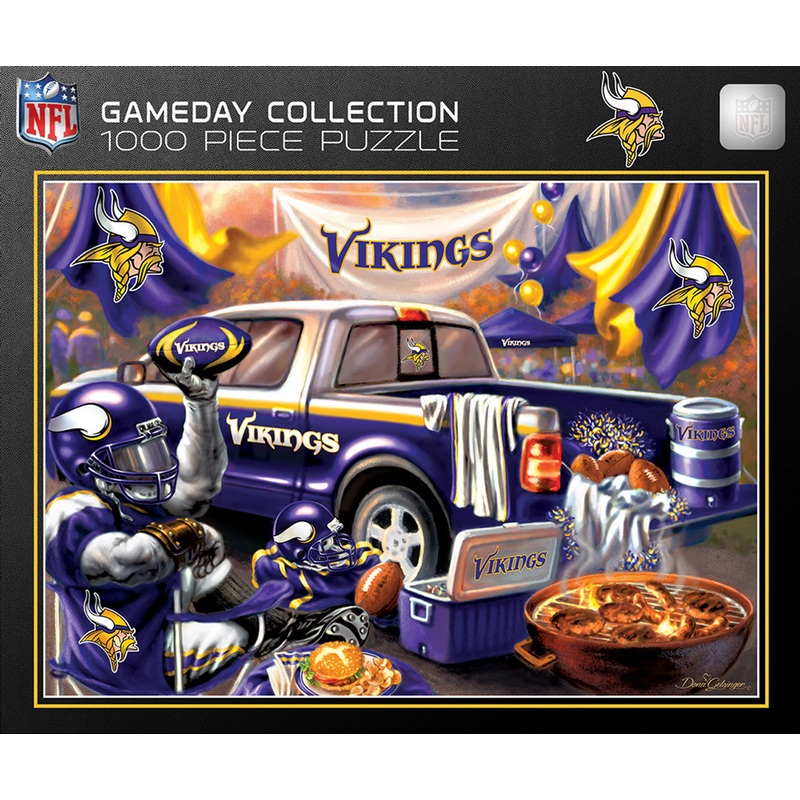 Masterpieces Puzzle Company Minnesota Vikings Gameday Design 1000 Piece Puzzle