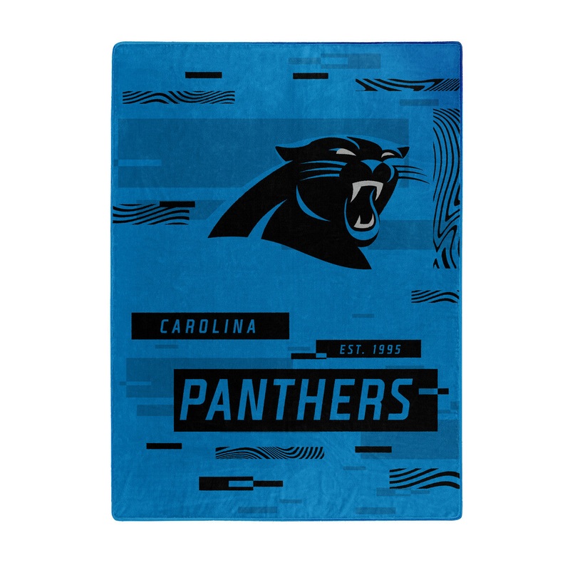 Northwest Company Carolina Raschel Digitize Design Panthers Blanket 60×80