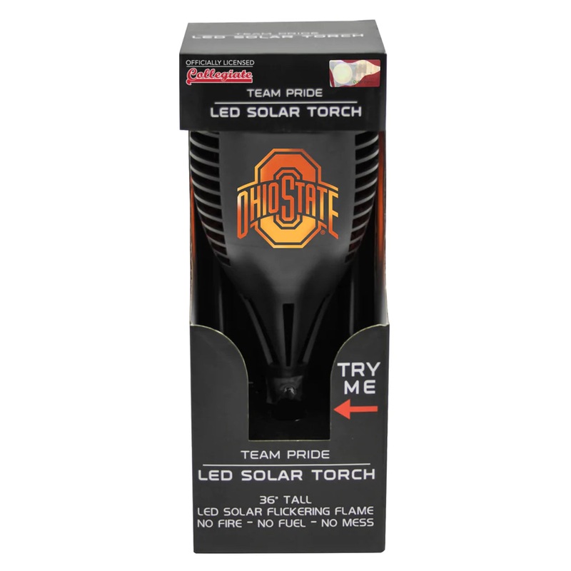 Sporticulture Ohio State Buckeyes LED Solar Torch