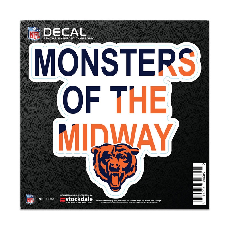 Wincraft Chicago Bears All Surface Slogan Decal 6×6