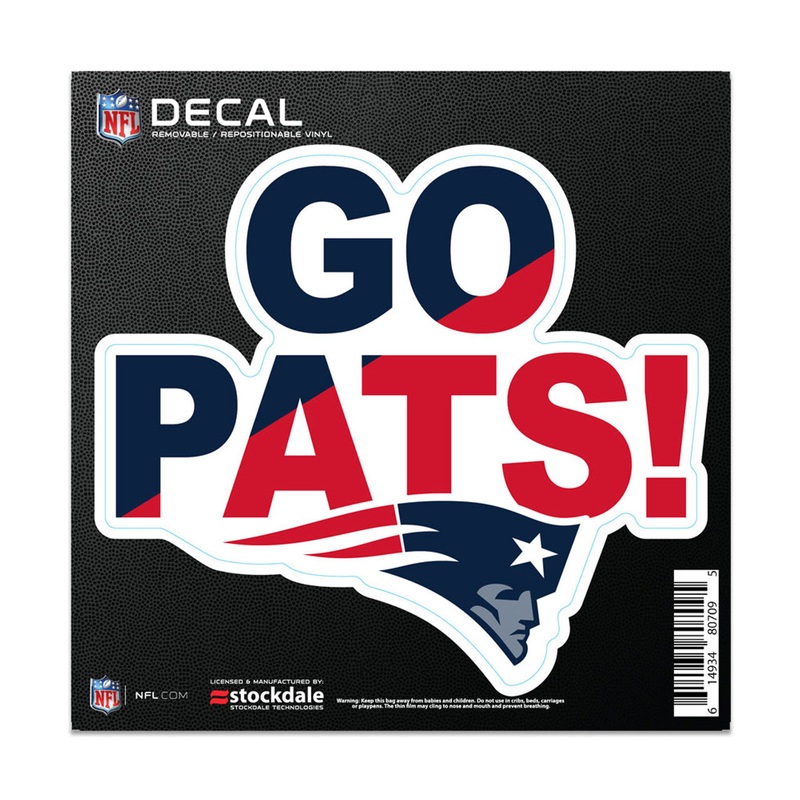 Wincraft New England Patriots All Surface Slogan Decal 6×6