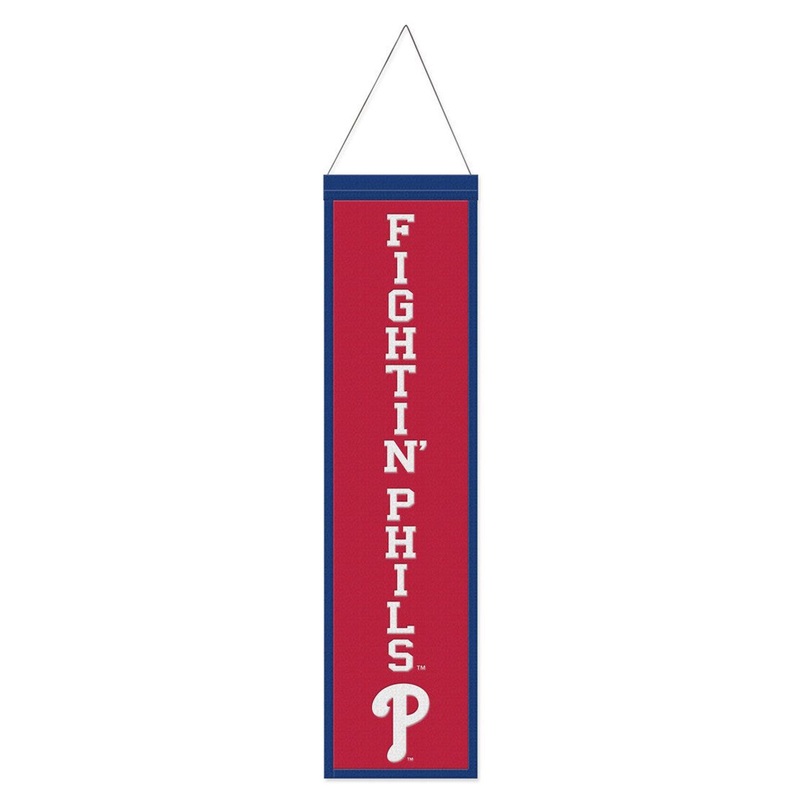 Wincraft Philadelphia Phillies Heritage Slogan Design Wool Banner 8×32 – Special Order