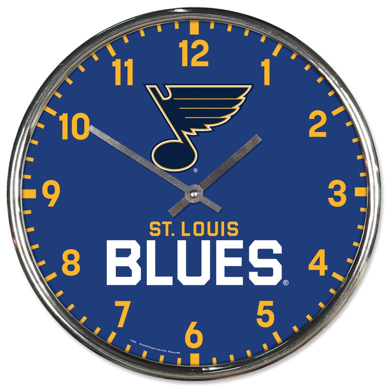 Wincraft St. Louis Blues Chrome Round Style Wall Clock