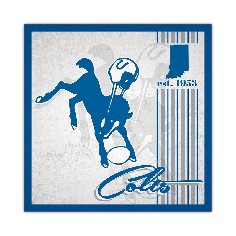 Fan Creations Indianapolis Colts Album Design Wood Sign 10×10