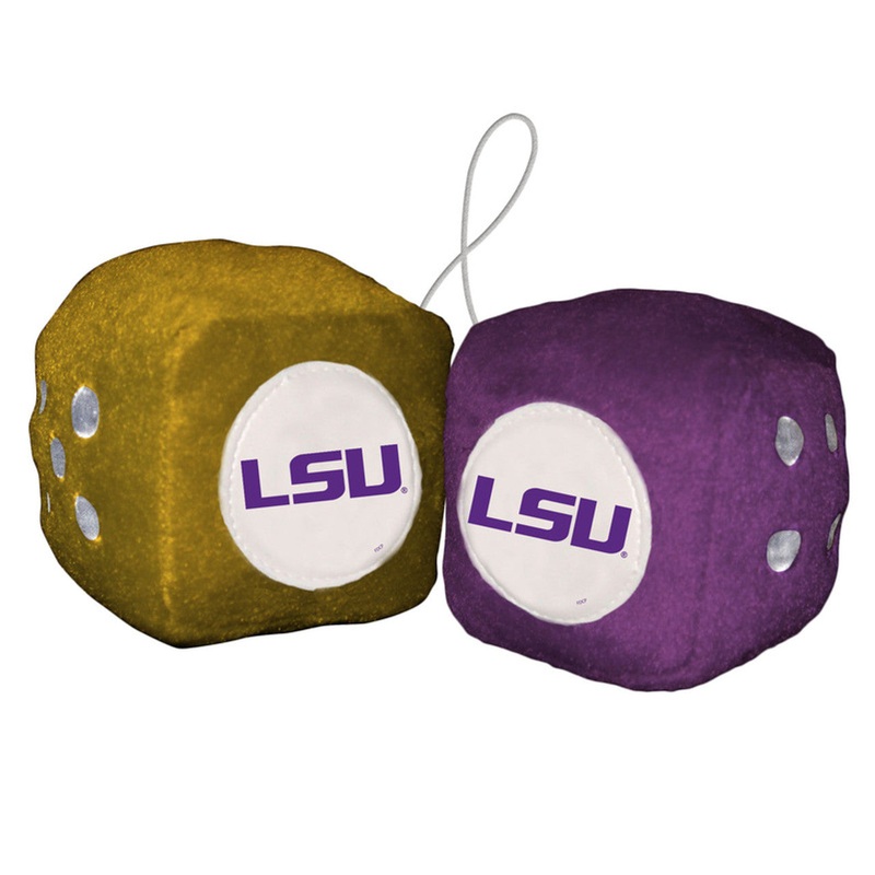 Fremont Die LSU Tigers Fuzzy Dice