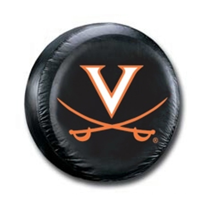 Fremont Die Virginia Cavaliers Black Standard Size Tire Cover