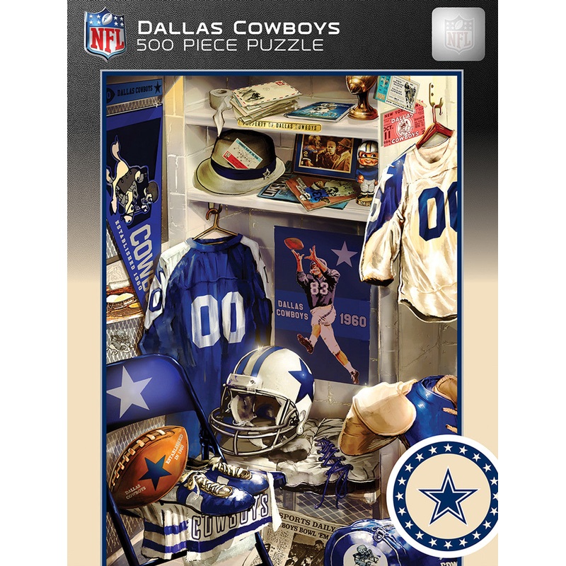 Masterpieces Puzzle Company Dallas Cowboys Locker Room 500 Piece Puzzle