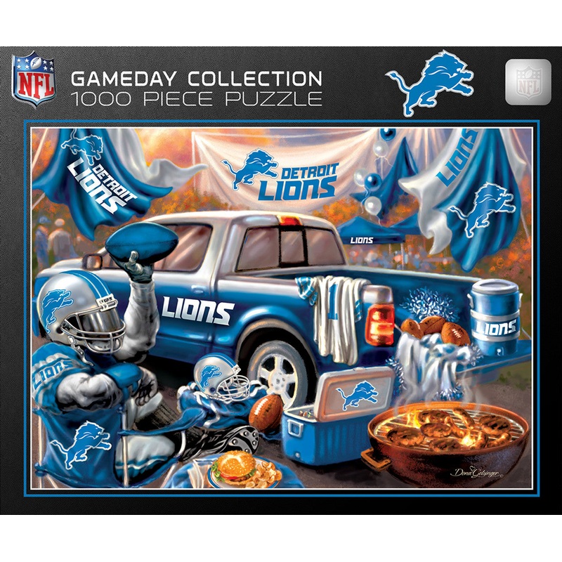 Masterpieces Puzzle Company Detroit Lions Gameday Design 1000 Piece Puzzle