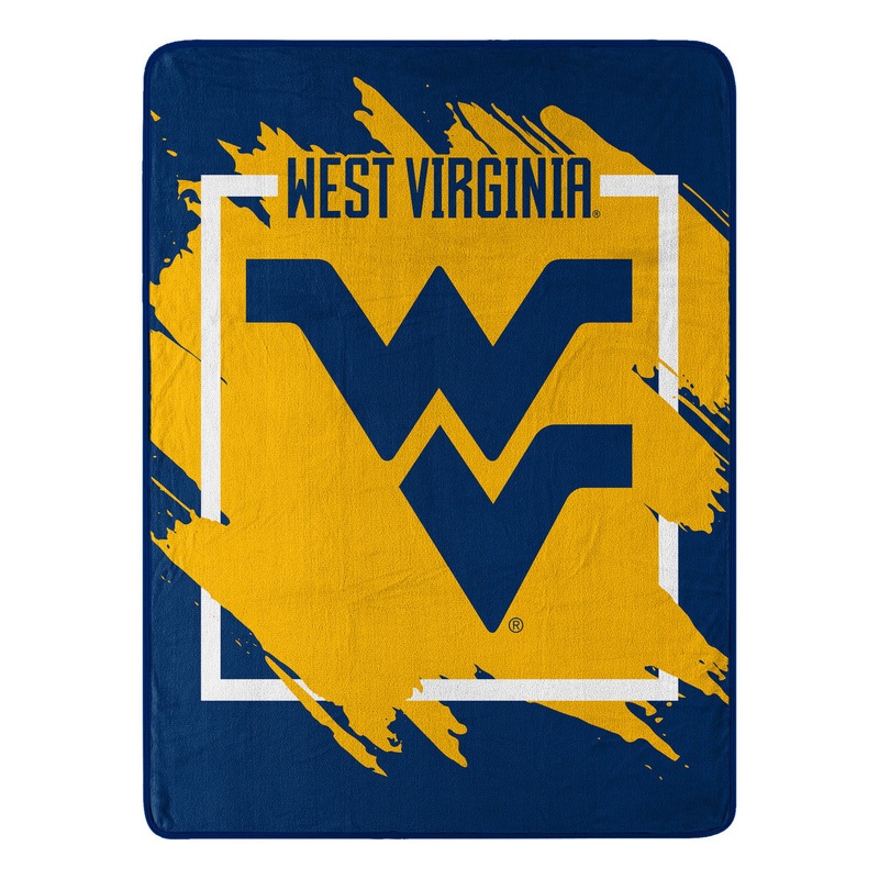 Northwest Company West Virginia Mountaineers Micro Raschel Dimensional Design Blanket 46×60