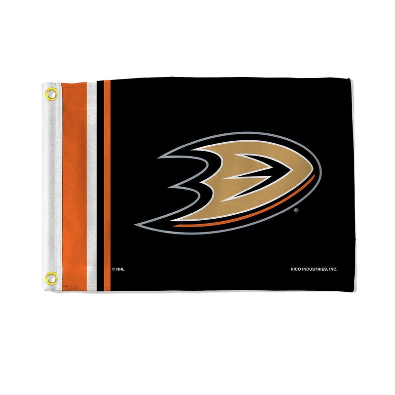 Rico Industries Anaheim Ducks Striped Utility Flag 12×17