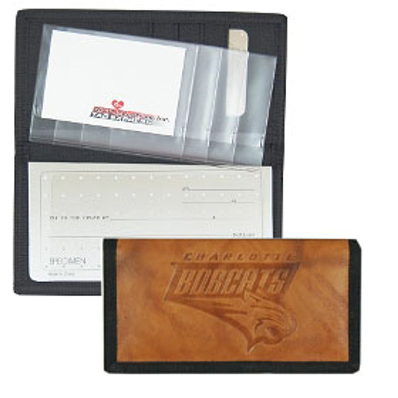 Rico Industries Charlotte Bobcats Leather/Nylon Embossed Checkbook Cover