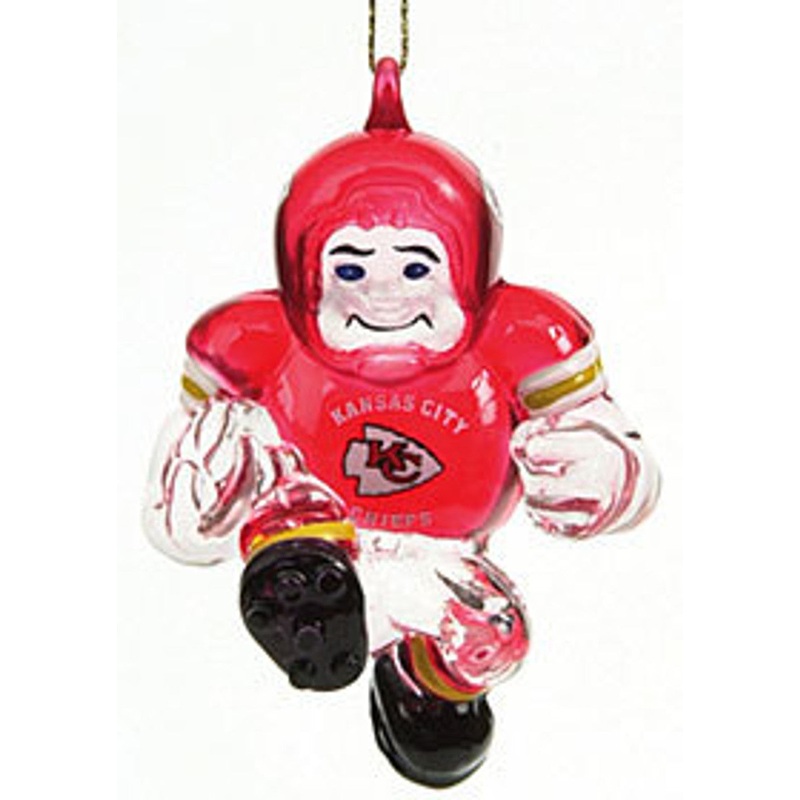 SC Sports Kansas City Chiefs 3 Inch Crystal Halfback Ornament