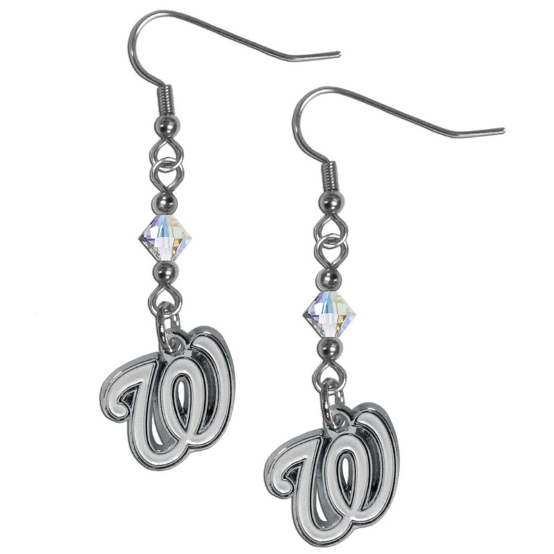 Siskiyou Washington Nationals Fish Hook Post Style Earrings
