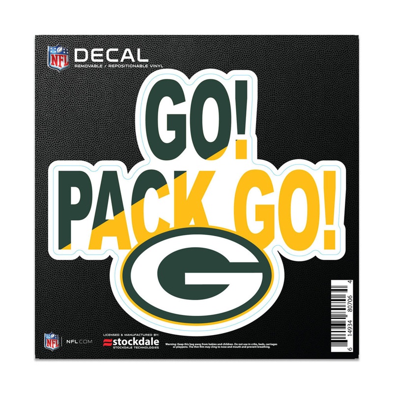 Wincraft Green Bay Packers All Surface Slogan Decal 6×6