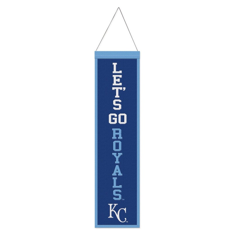 Wincraft Kansas City Royals Heritage Slogan Design Wool Banner 8×32 – Special Order