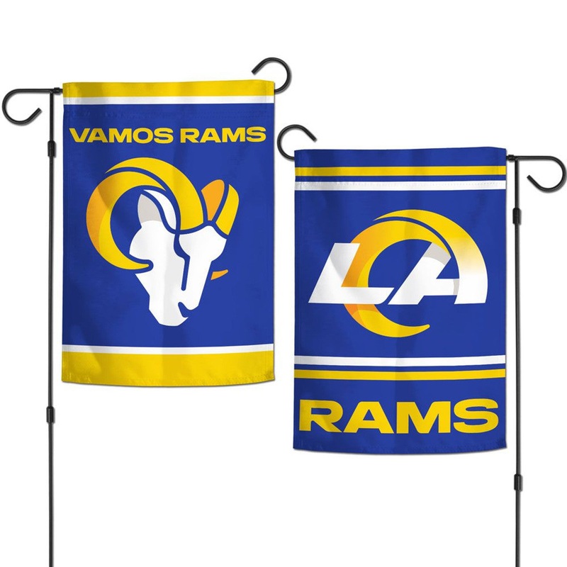 Wincraft Los Angeles Rams 2 Sided Slogan Design Garden Style Flag 12×18 – Special Order