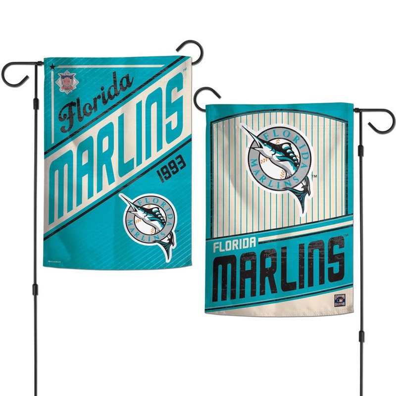 Wincraft Miami Marlins 2 Sided Garden Style Flag 12×18