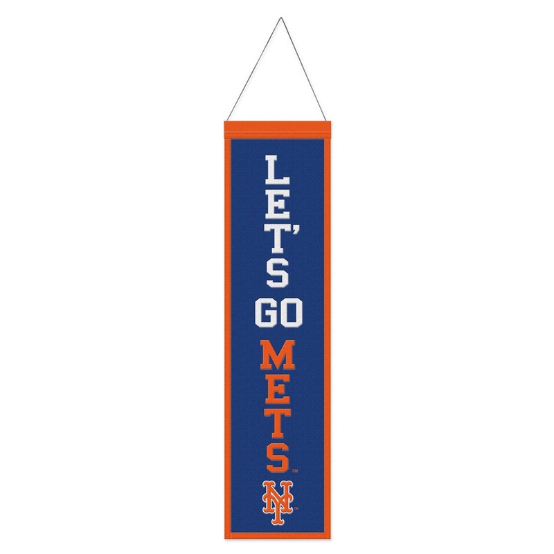 Wincraft New York Mets Heritage Slogan Design Wool Banner 8×32 – Special Order