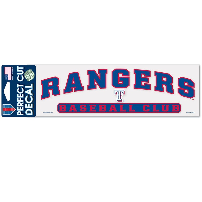 Wincraft Texas Rangers Color Perfect Cut Decal 3×10