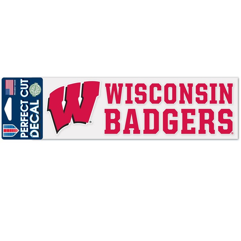 Wincraft Wisconsin Badgers Color Perfect Cut Decal 3×10